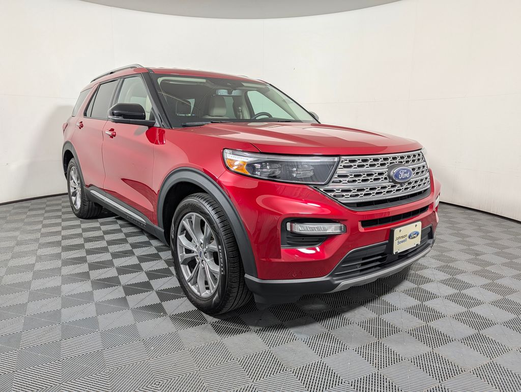 Rapid Red Metallic Tinted Clearcoat 2022 Ford Explorer SUV / Crossover Rear-Wheel Drive Automatic