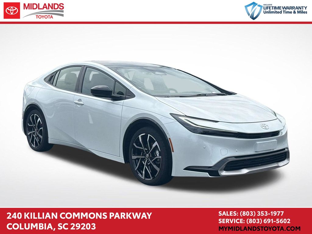 White (Wind Chill Pearl) 2025 Toyota Prius Plug-In Hybrid Hatchback Front-Wheel Drive Continuously Variable Transmission