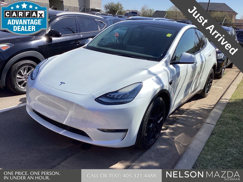 Pearl White Multi-Coat 2023 Tesla Model Y Long Range AWD SUV / Crossover All-Wheel Drive 1-Speed Automatic