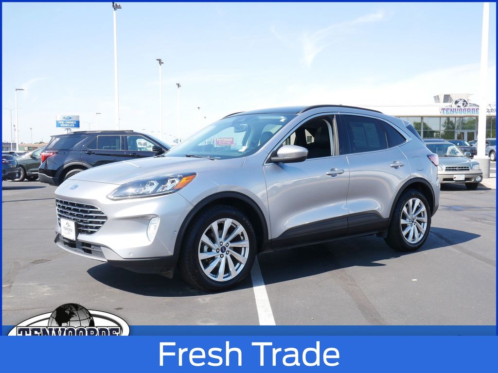 Silver Metallic 2021 Ford Escape Hybrid SUV / Crossover All-Wheel Drive Continuously Variable Transmission
