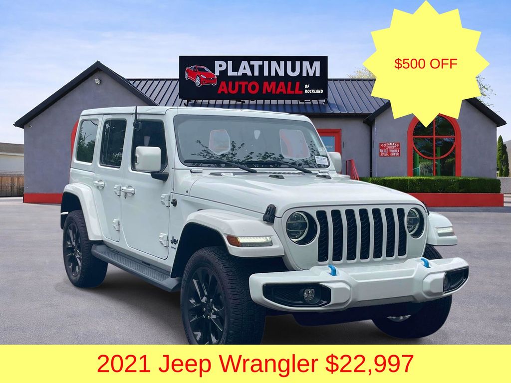Bright White Clearcoat 2021 Jeep Wrangler 4xe High Altitude 4WD SUV / Crossover Four-Wheel Drive 8-Speed Automatic