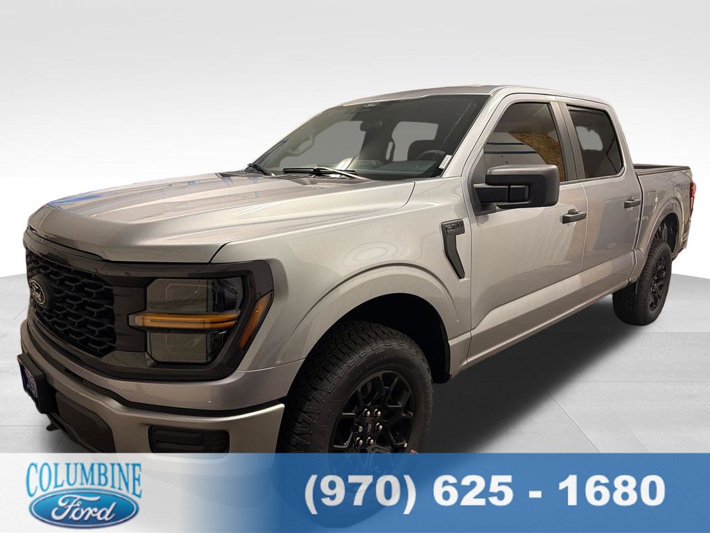 Silver 2026 Ford F-150 STX SuperCrew 4WD Pickup Truck Four-Wheel Drive Automatic