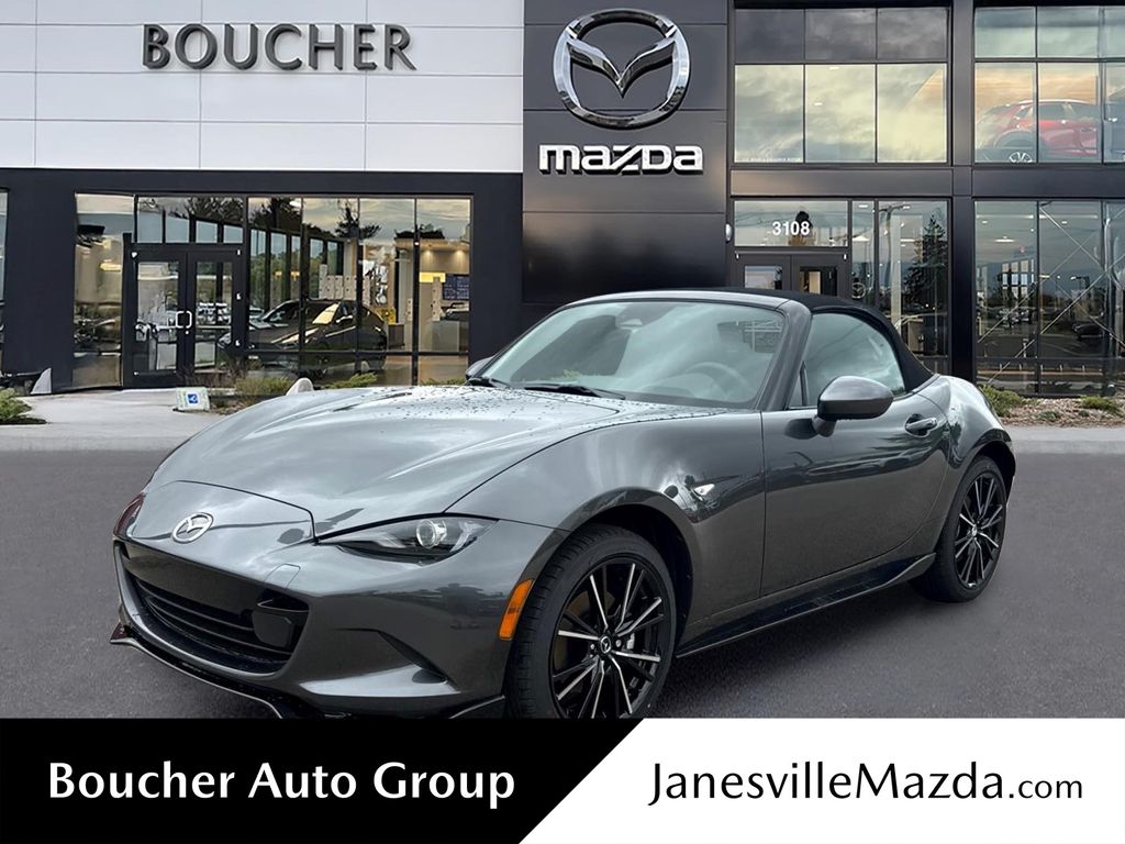 Machine Gray Metallic 2026 Mazda MX-5 Miata Grand Touring RWD Convertible Rear-Wheel Drive 6-Speed Automatic