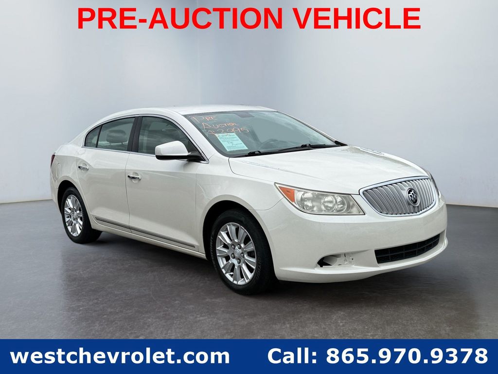 White Diamond Clearcoat 2012 Buick LaCrosse Sedan Front-Wheel Drive 6-Speed Automatic