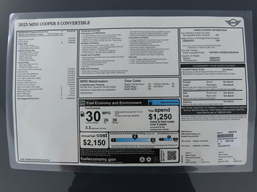 2025 MINI Cooper Convertible S 17