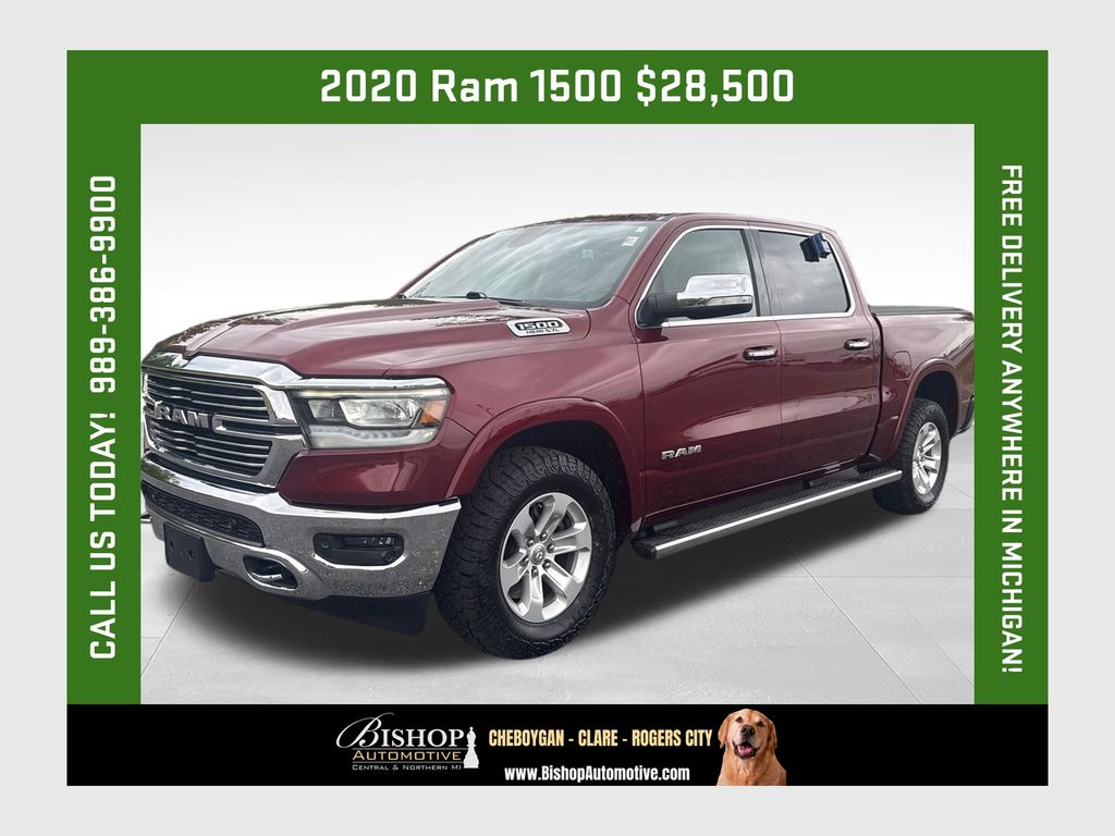 Delmonico Red Pearlcoat 2020 RAM 1500 Pickup Truck Four-Wheel Drive 8-Speed Automatic