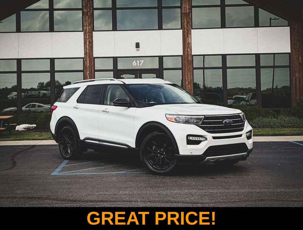 White Metallic 2020 Ford Explorer SUV / Crossover All-Wheel Drive Automatic
