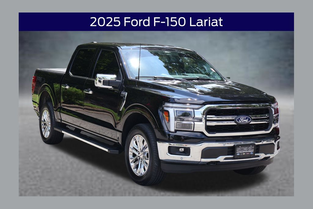Agate Black Metallic 2025 Ford F-150 Pickup Truck Four-Wheel Drive Automatic