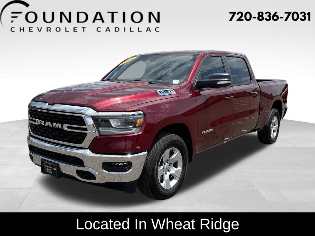 Delmonico Red Pearlcoat 2022 RAM 1500 Pickup Truck Four-Wheel Drive 8-Speed Automatic