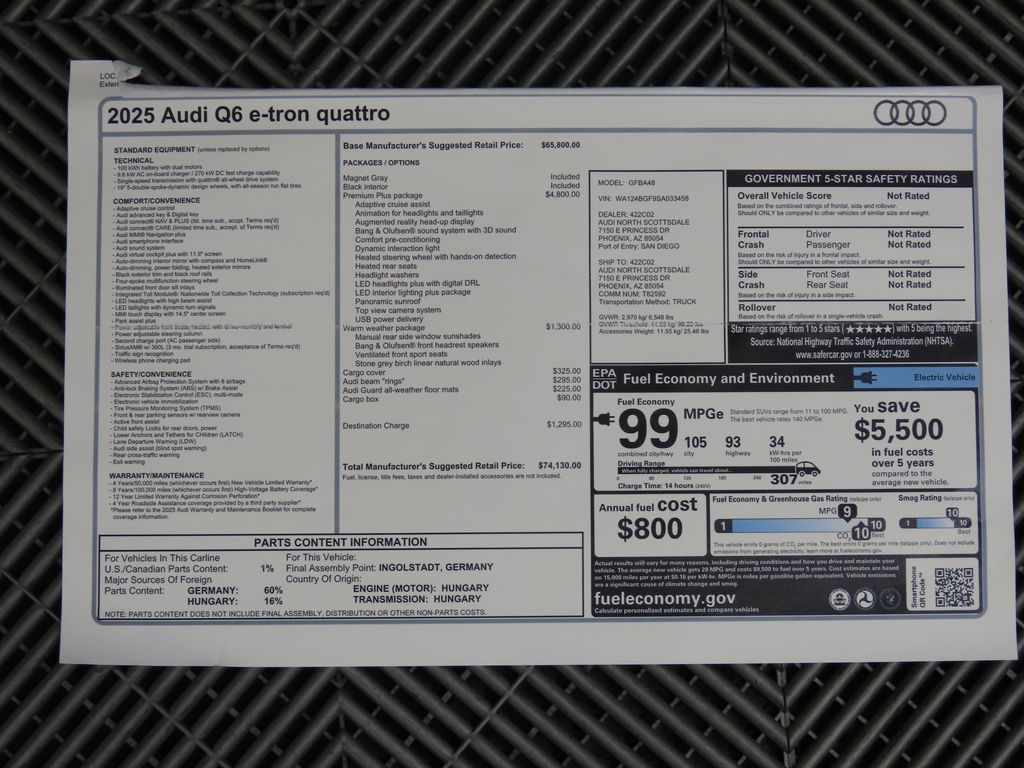 2025 Audi Q6 e-tron Premium 9