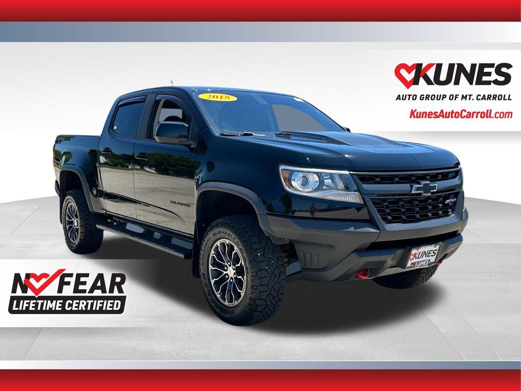 Black 2018 Chevrolet Colorado Pickup Truck Four-Wheel Drive 8-Speed Automatic