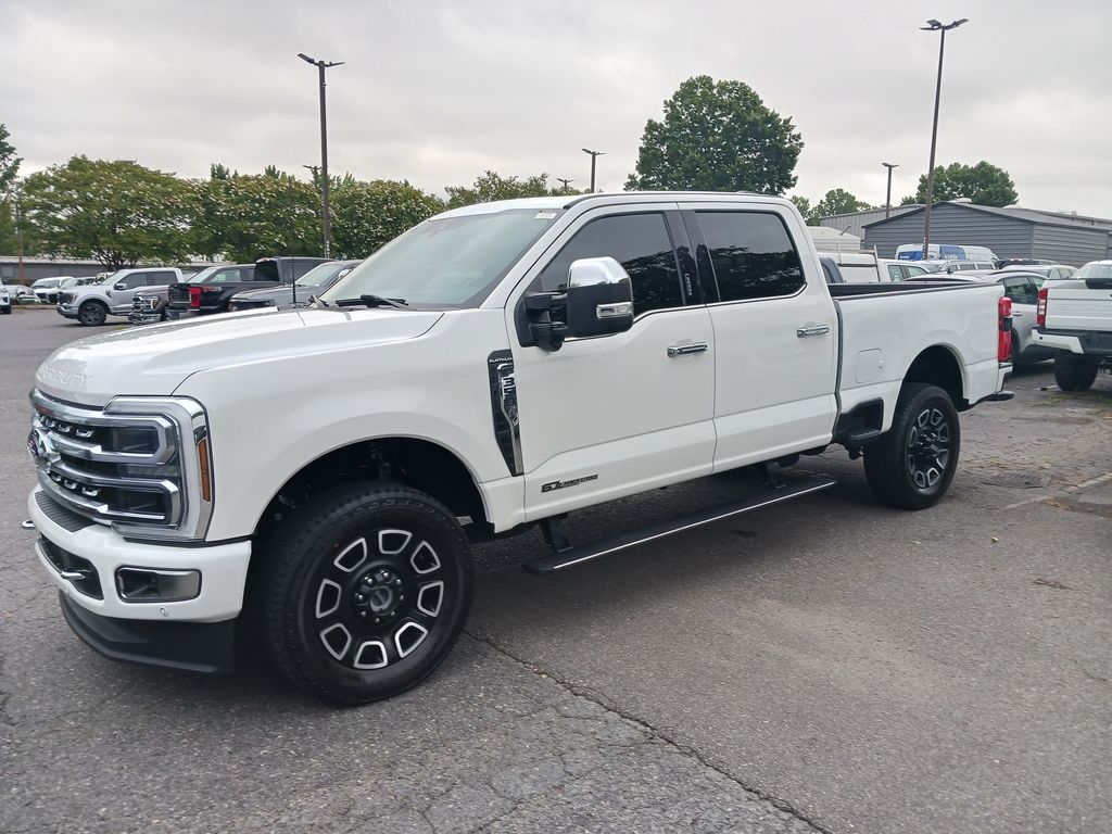 White Metallic 2024 Ford F-350 Super Duty Pickup Truck Four-Wheel Drive Automatic