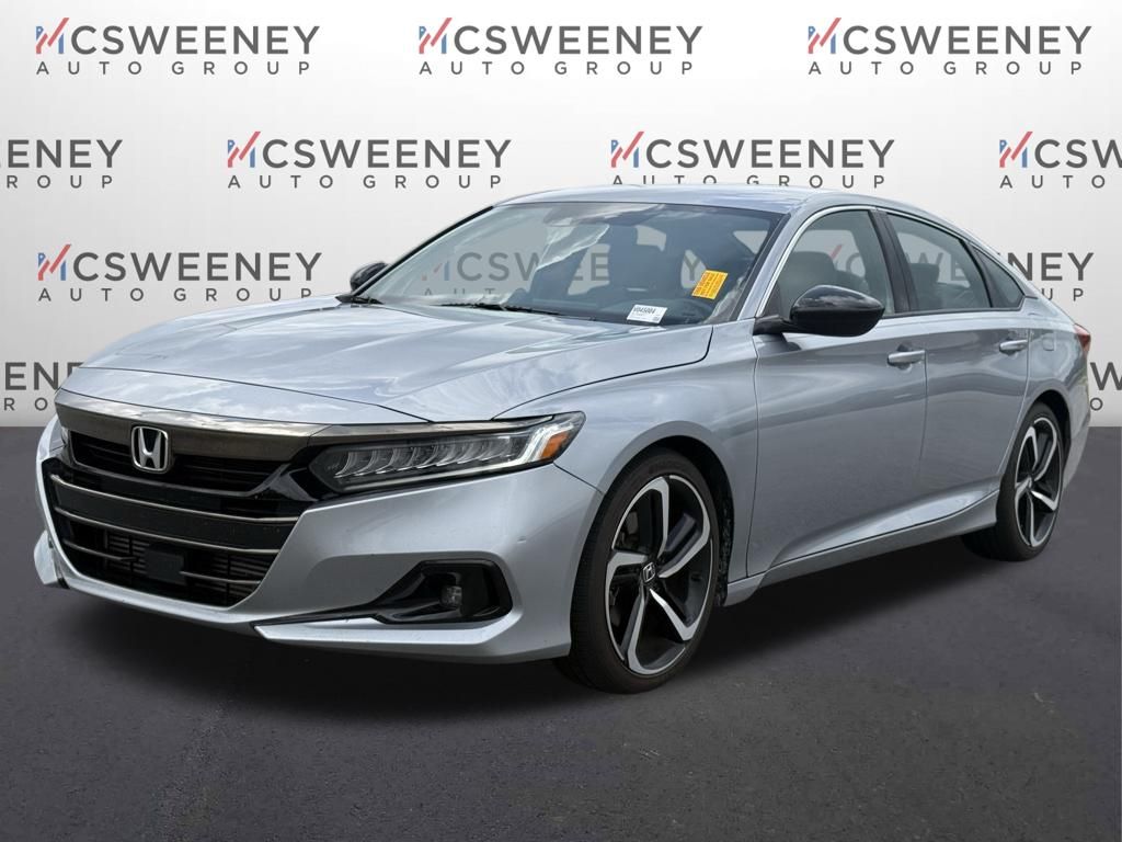 Silver 2021 Honda Accord Sport FWD Sedan Front-Wheel Drive Continuously Variable Transmission