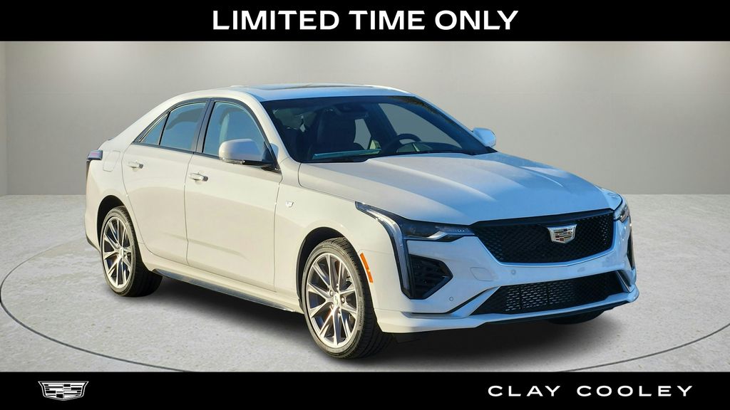 Summit White 2025 Cadillac CT4 Sport AWD Sedan All-Wheel Drive 8-Speed Automatic