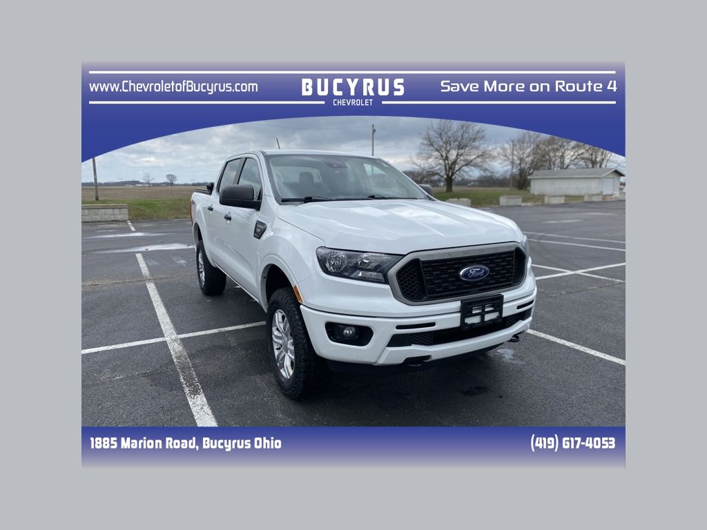 Oxford White 2022 Ford Ranger XLT SuperCrew 4WD Pickup Truck Four-Wheel Drive Automatic