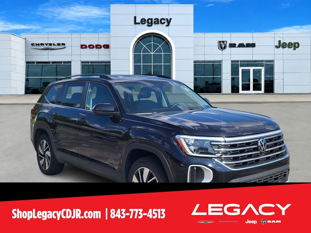Black 2025 Volkswagen Atlas SUV / Crossover Front-Wheel Drive 8-Speed Automatic