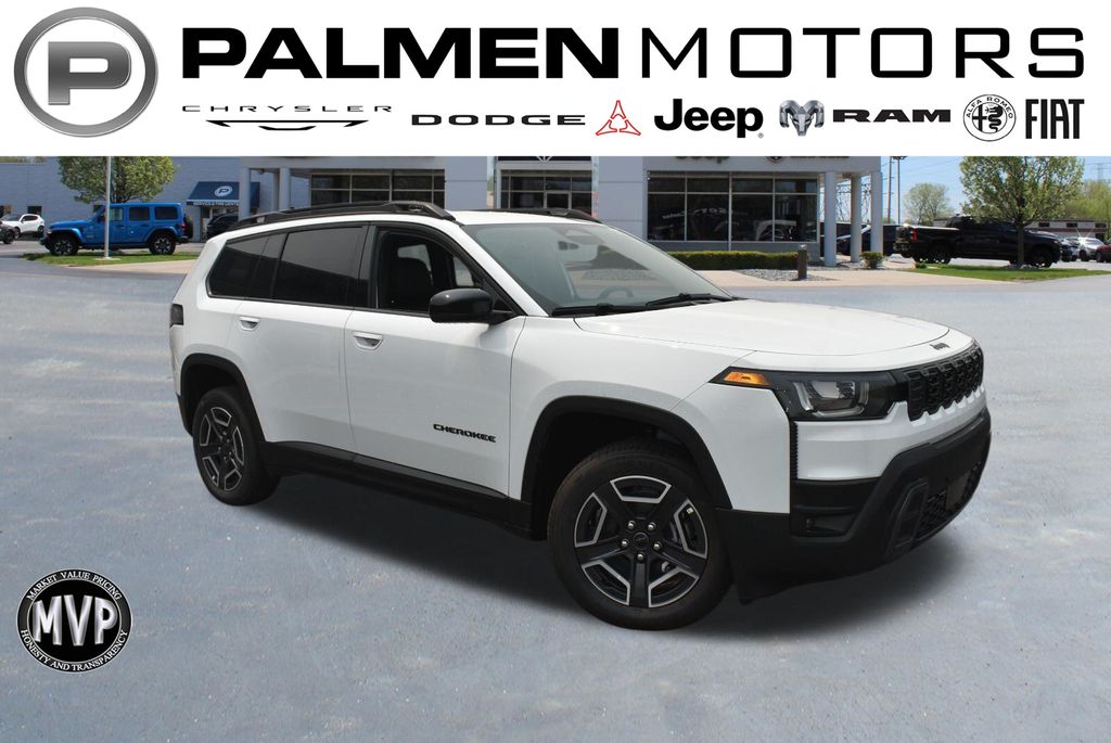 Bright White Clearcoat 2026 Jeep Cherokee SUV / Crossover Four-Wheel Drive Continuously Variable Transmission