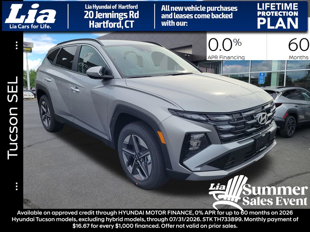 Shimmering Silver 2026 Hyundai Tucson SUV / Crossover All-Wheel Drive 8-Speed Automatic