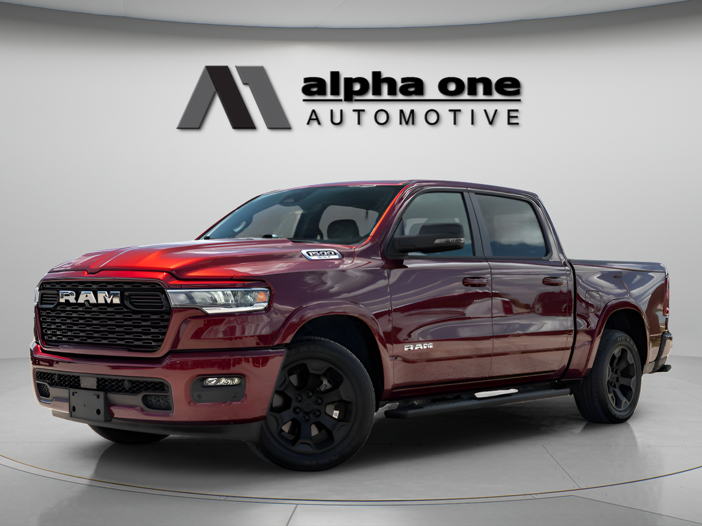 Delmonico Red Pearlcoat 2025 RAM 1500 Pickup Truck Four-Wheel Drive 8-Speed Automatic