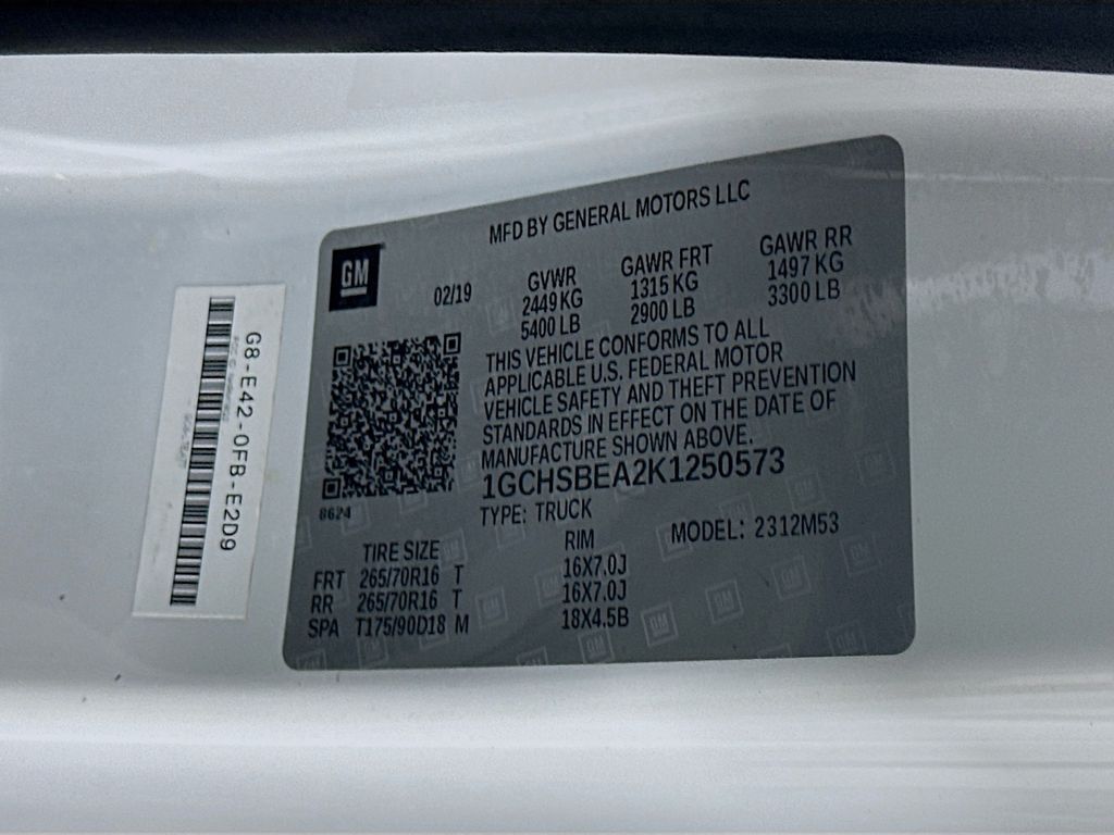 Used 2019 White Chevrolet Work Truck image 35