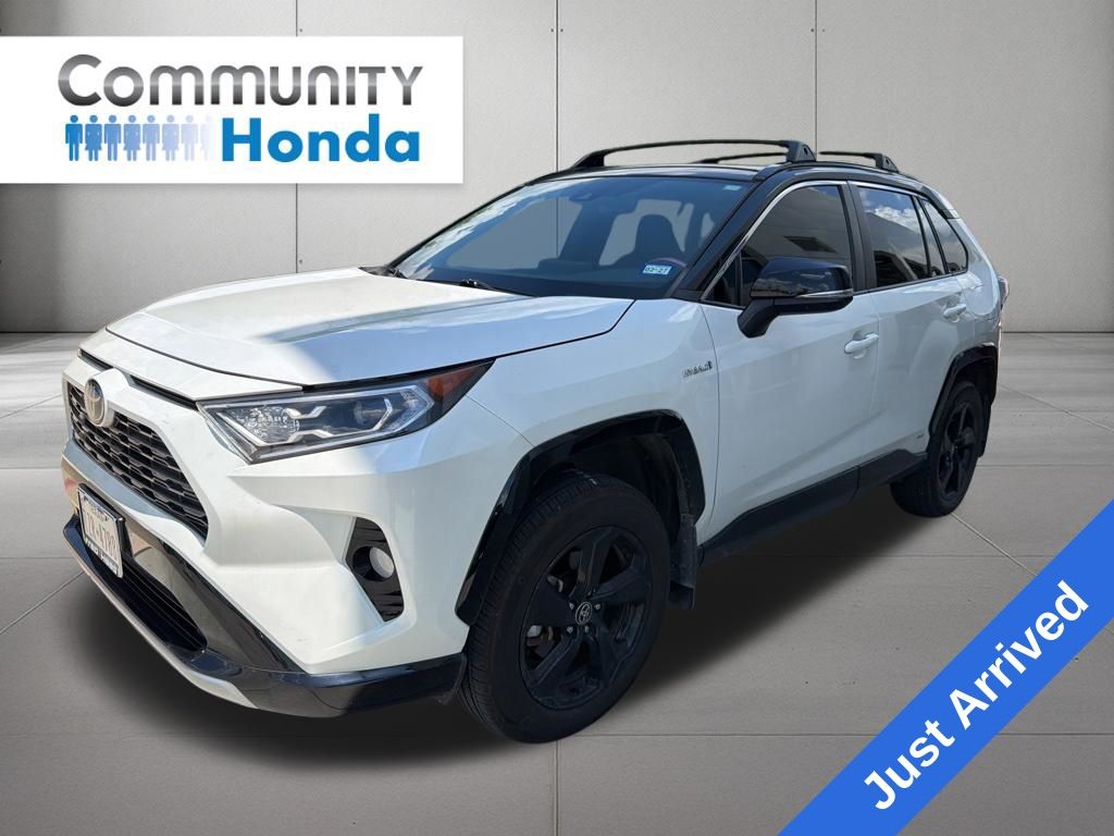 2021 Toyota RAV4 Hybrid XSE White at North Houston Mitsubishi