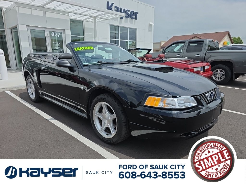Black Clearcoat 2000 Ford Mustang Convertible Rear-Wheel Drive 5-Speed Manual