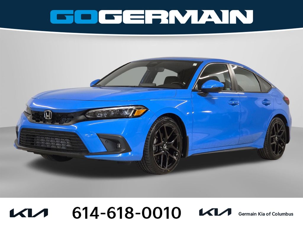 Aegean Blue Metallic 2023 Honda Civic Hatchback Sport Touring FWD Hatchback Front-Wheel Drive Continuously Variable Transmission