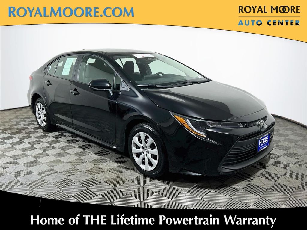 Midnight Black Metallic 2025 Toyota Corolla Sedan Front-Wheel Drive Continuously Variable Transmission