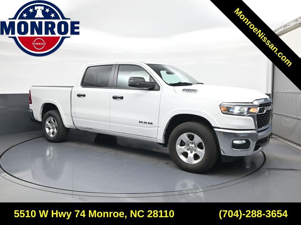 Bright White Clearcoat 2025 RAM 1500 Pickup Truck Four-Wheel Drive 8-Speed Automatic
