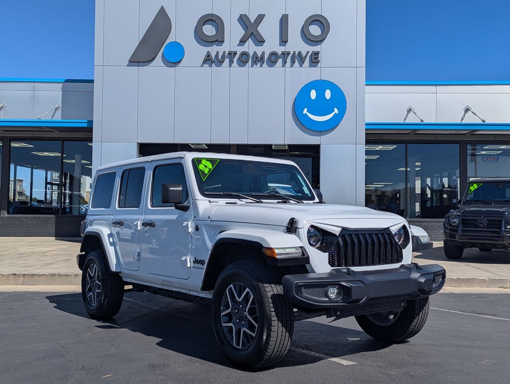 Bright White Clearcoat 2025 Jeep Wrangler SUV / Crossover Four-Wheel Drive 8-Speed Automatic