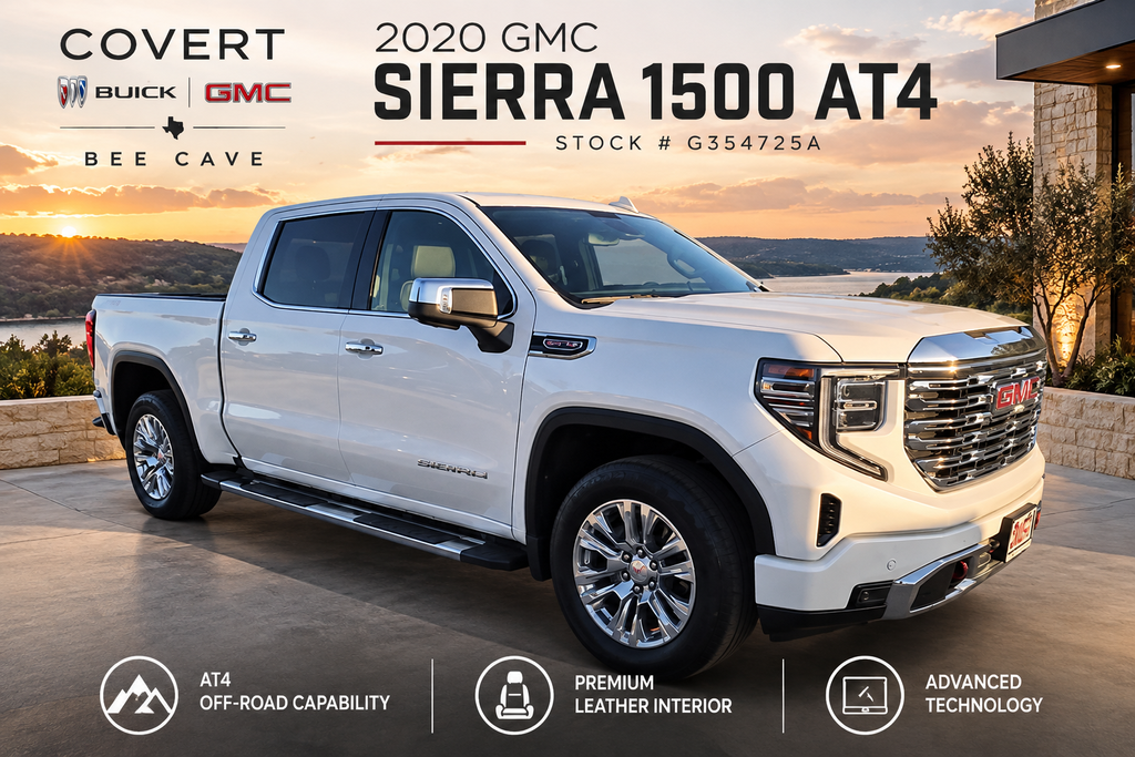 Summit White 2020 GMC Sierra 1500 Pickup Truck Four-Wheel Drive Automatic