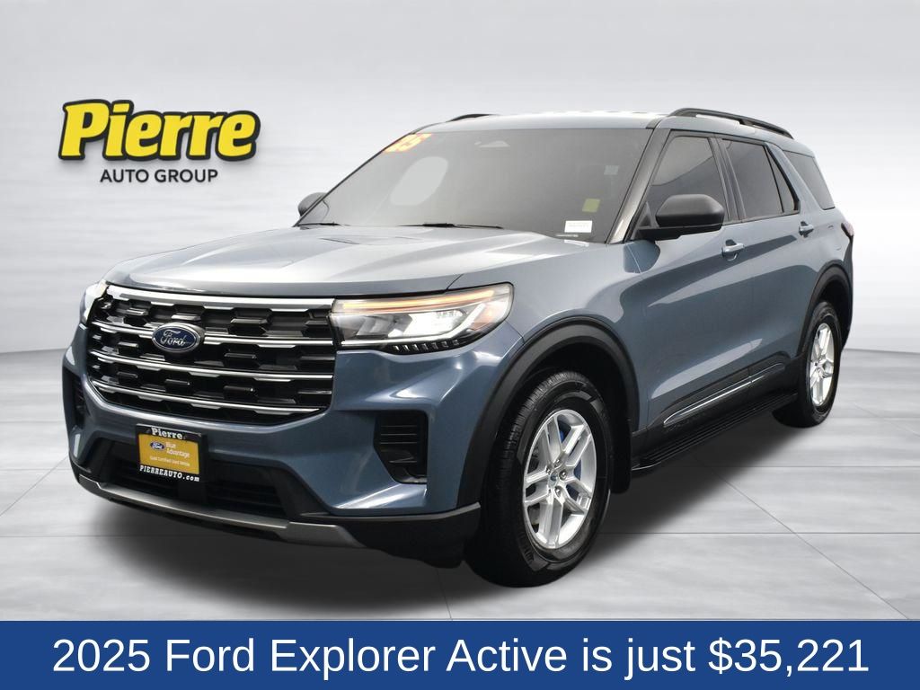 Vapor Blue 2025 Ford Explorer Active AWD SUV / Crossover All-Wheel Drive Automatic