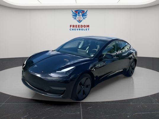 Black 2023 Tesla Model 3 Sedan All-Wheel Drive 1-Speed Automatic