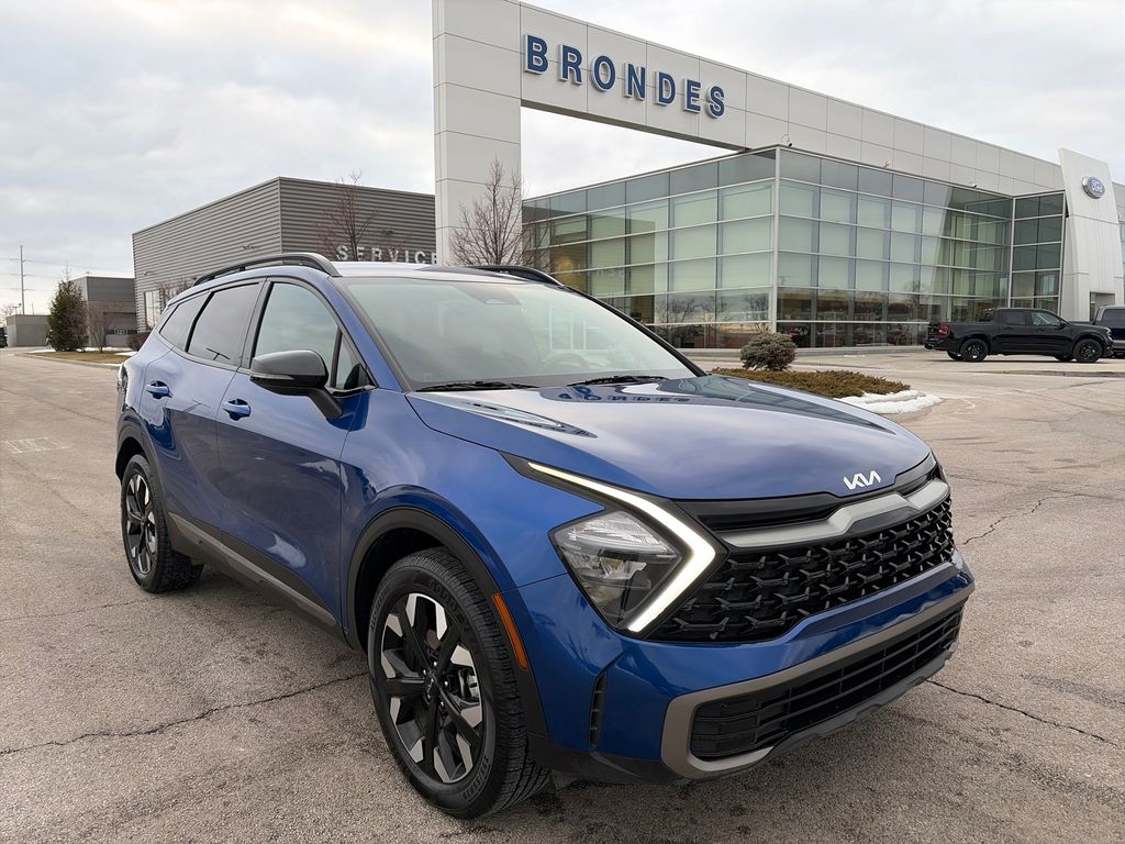 Sapphire Blue 2023 Kia Sportage X-Line AWD SUV / Crossover All-Wheel Drive 8-Speed Automatic