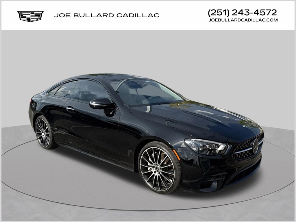 Black 2022 Mercedes-Benz E-Class Coupe Rear-Wheel Drive 9-Speed Automatic