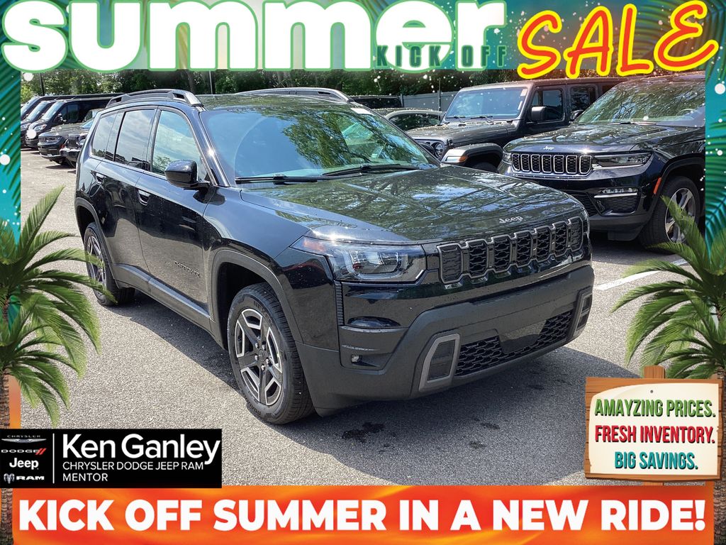 Diamond Black Crystal Pearlcoat 2026 Jeep Cherokee Laredo 4WD SUV / Crossover Four-Wheel Drive Continuously Variable Transmission