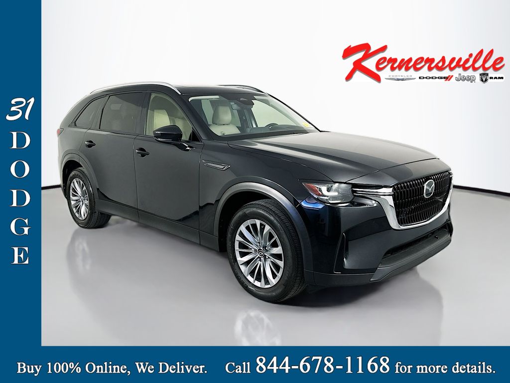 Jet Black 2024 Mazda CX-90 3.3 Turbo Preferred Plus AWD SUV / Crossover All-Wheel Drive 8-Speed Automatic
