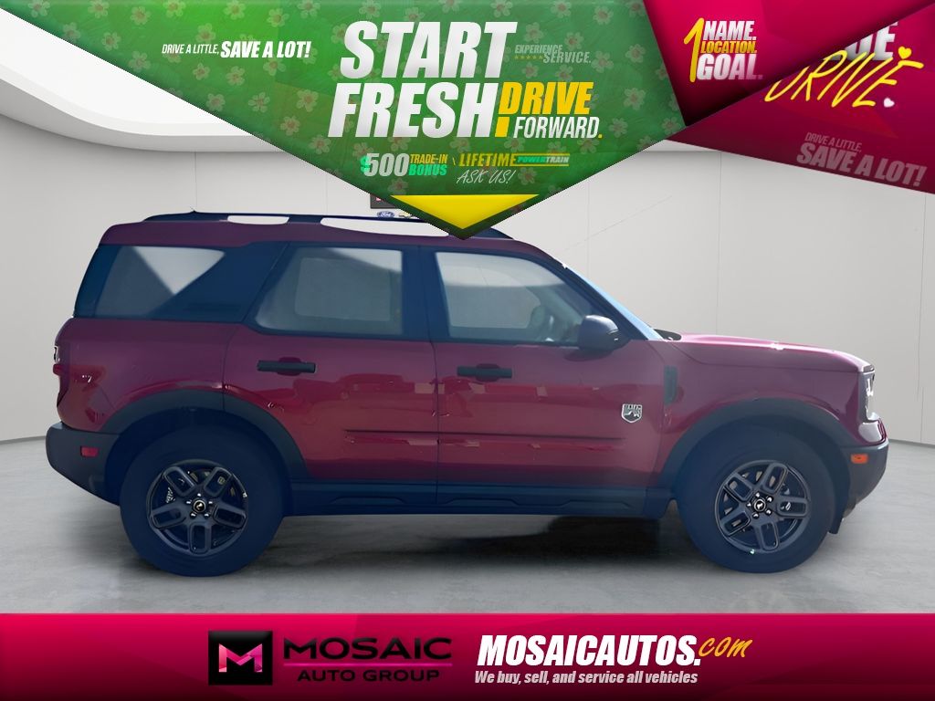 Ruby Red Metallic Tinted Clearcoat 2025 Ford Bronco Sport Big Bend AWD SUV / Crossover All-Wheel Drive 8-Speed Automatic