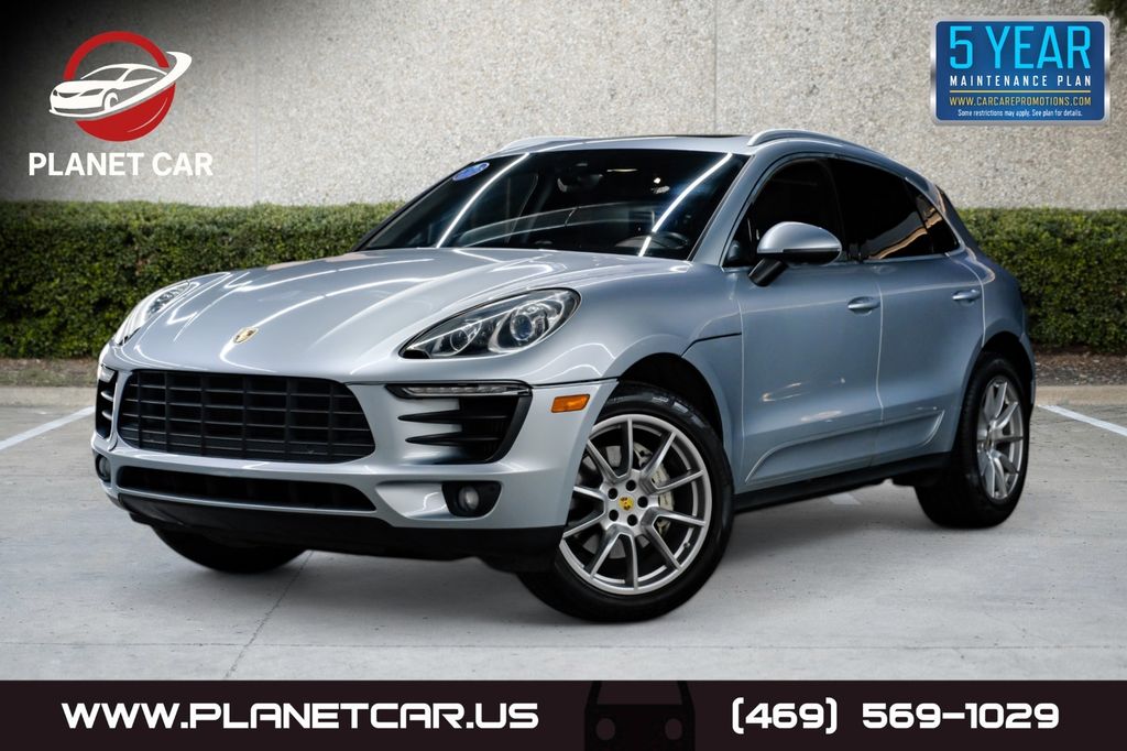 Silver Metallic 2017 Porsche Macan S AWD SUV / Crossover All-Wheel Drive 7-Speed Automatic