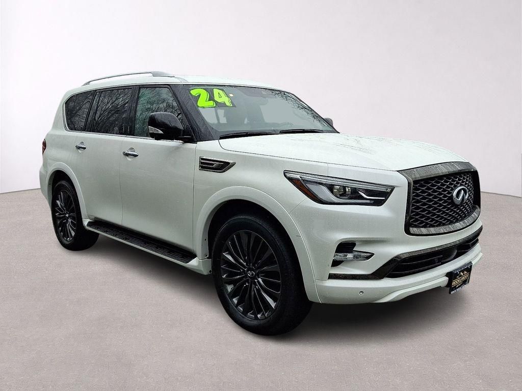 Moonstone 2024 INFINITI QX80 Sensory 4WD SUV / Crossover All-Wheel Drive 7-Speed Automatic