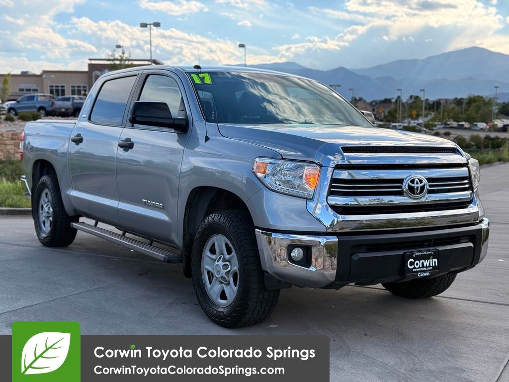 Silver Sky Metallic 2017 Toyota Tundra Pickup Truck 4X2 6-Speed Automatic Overdrive