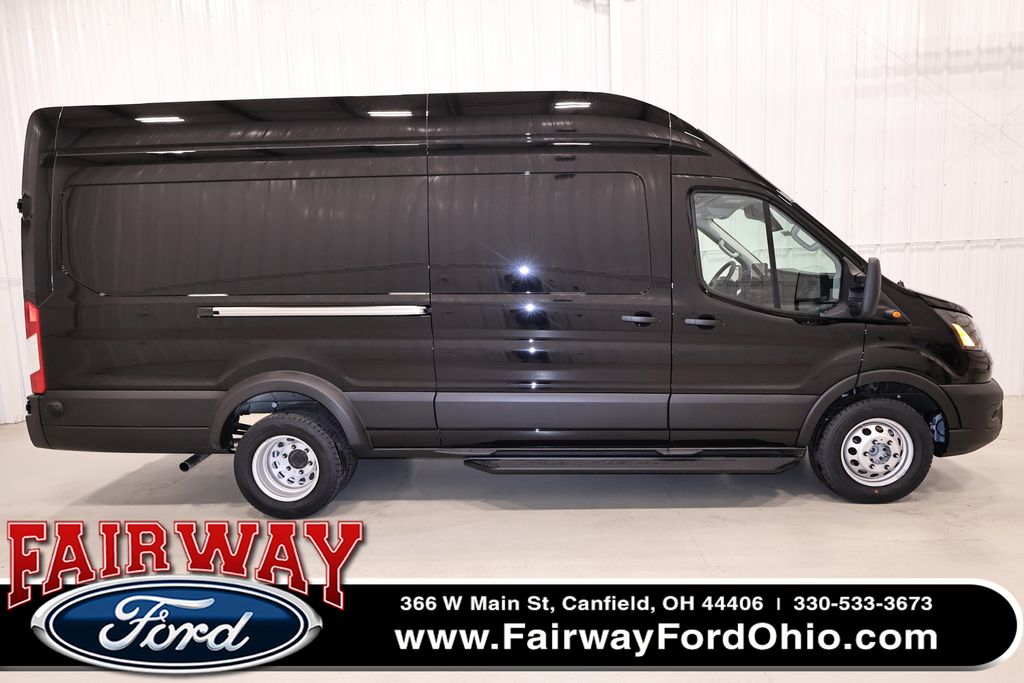 Agate Black Metallic 2026 Ford Transit Cargo 350 HD 11000 GVWR High Roof Extended LB DRW RWD Van Rear-Wheel Drive