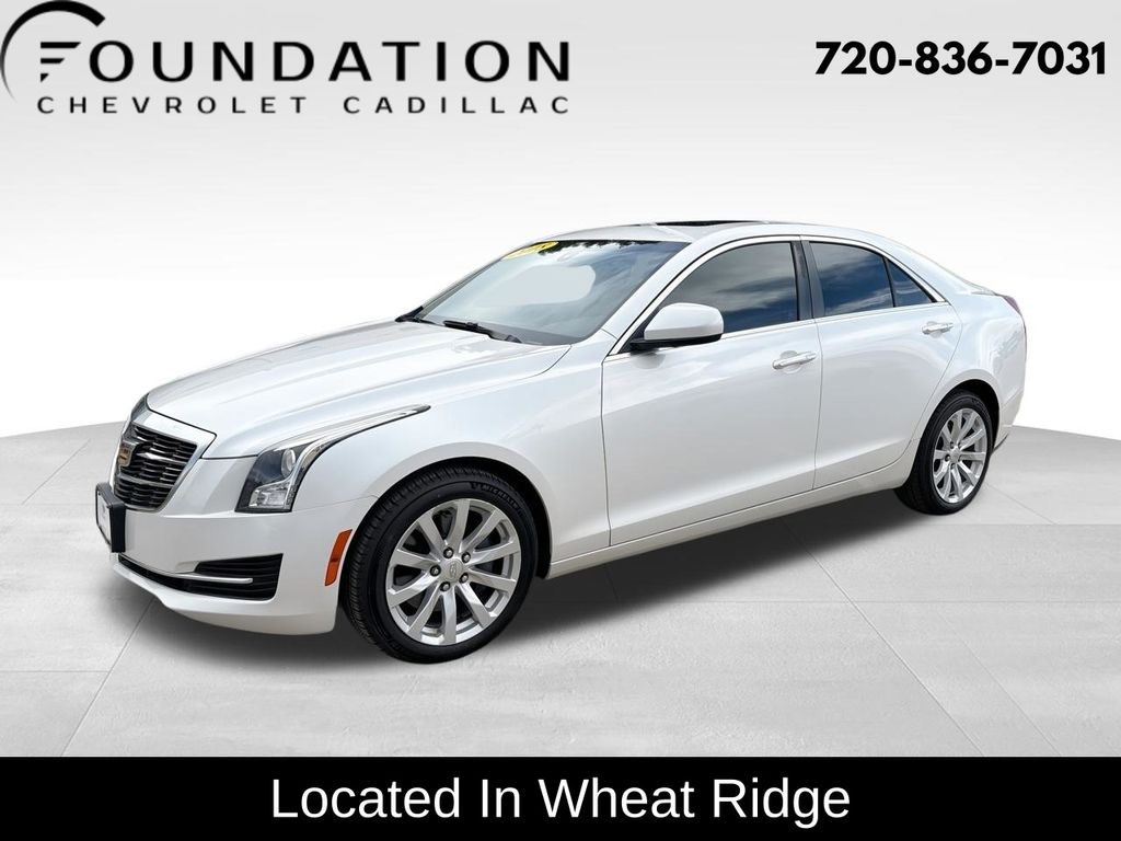 White 2018 Cadillac ATS Sedan All-Wheel Drive 8-Speed Automatic