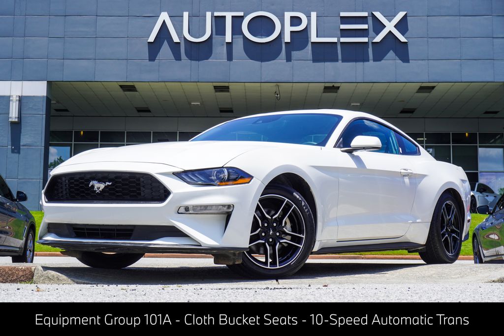 Oxford White 2021 Ford Mustang Coupe Rear-Wheel Drive Automatic