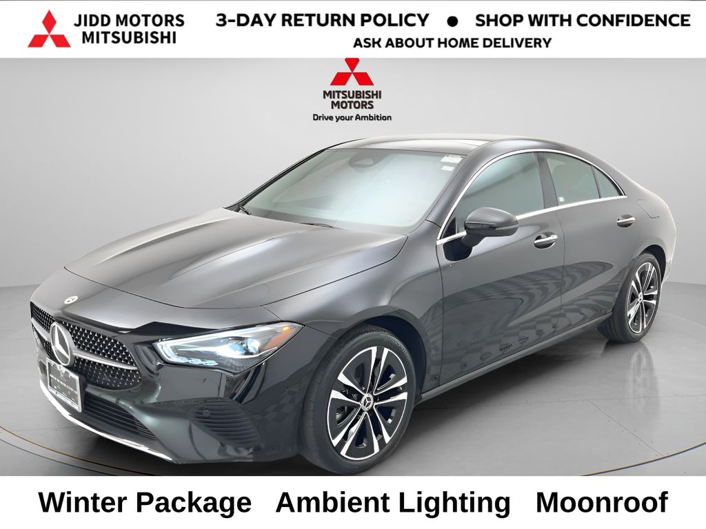 Night Black 2025 Mercedes-Benz CLA Coupe All-Wheel Drive 8-Speed Dual Clutch
