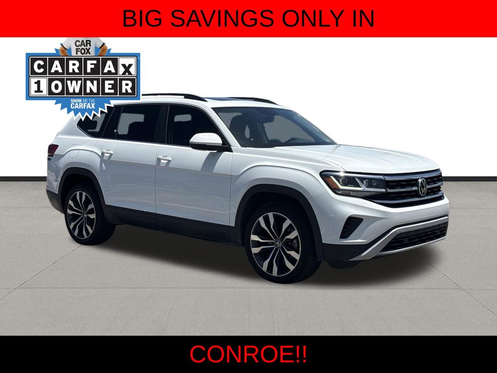 2022 Volkswagen Atlas 3.6L V6 SE w/Technology White at North Houston Mitsubishi