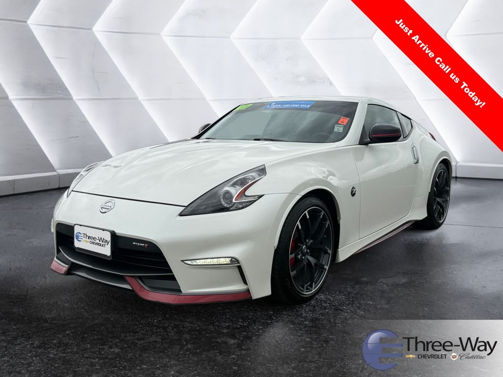 Pearl White 2017 Nissan 370Z NISMO Coupe Rear-Wheel Drive 7-Speed Automatic