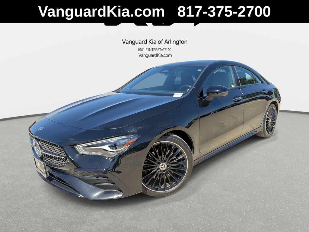 Black 2024 Mercedes-Benz CLA Coupe All-Wheel Drive 8-Speed Dual Clutch