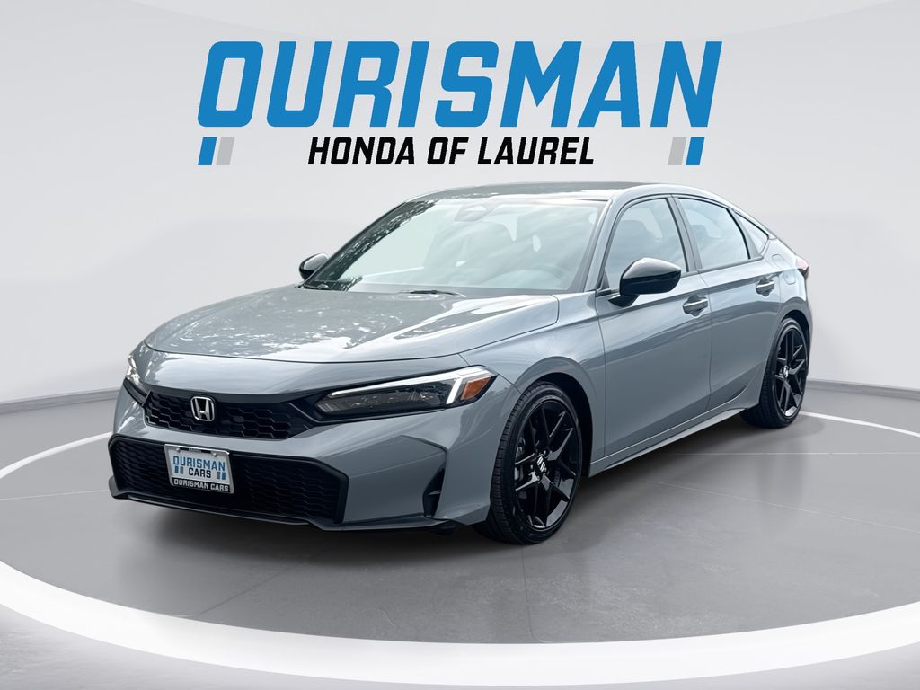 Urban Gray Pearl 2026 Honda Civic Hatchback Sport FWD Hatchback Front-Wheel Drive Continuously Variable Transmission