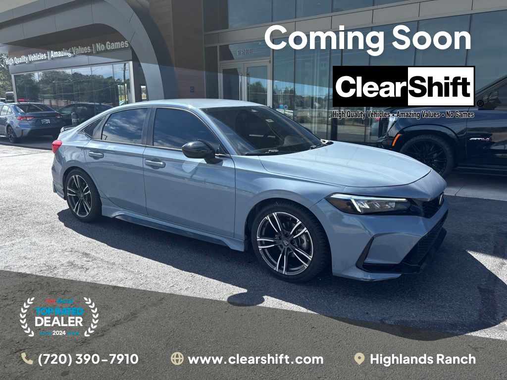 Sonic Gray Pearl 2022 Honda Civic Sedan Front-Wheel Drive Continuously Variable Transmission